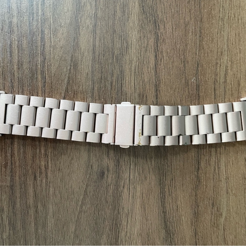 Rose gold Apple Watch band